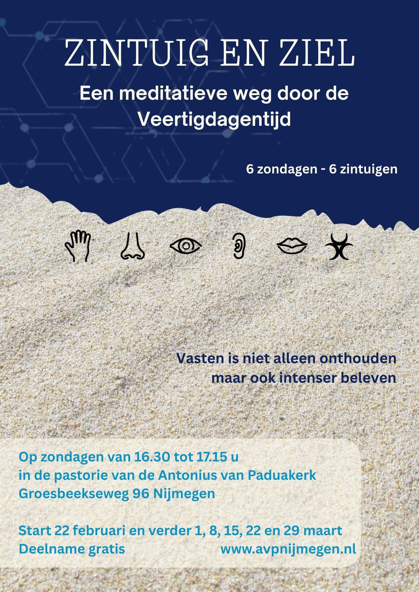 Flyer Meditatie in Vastentijd